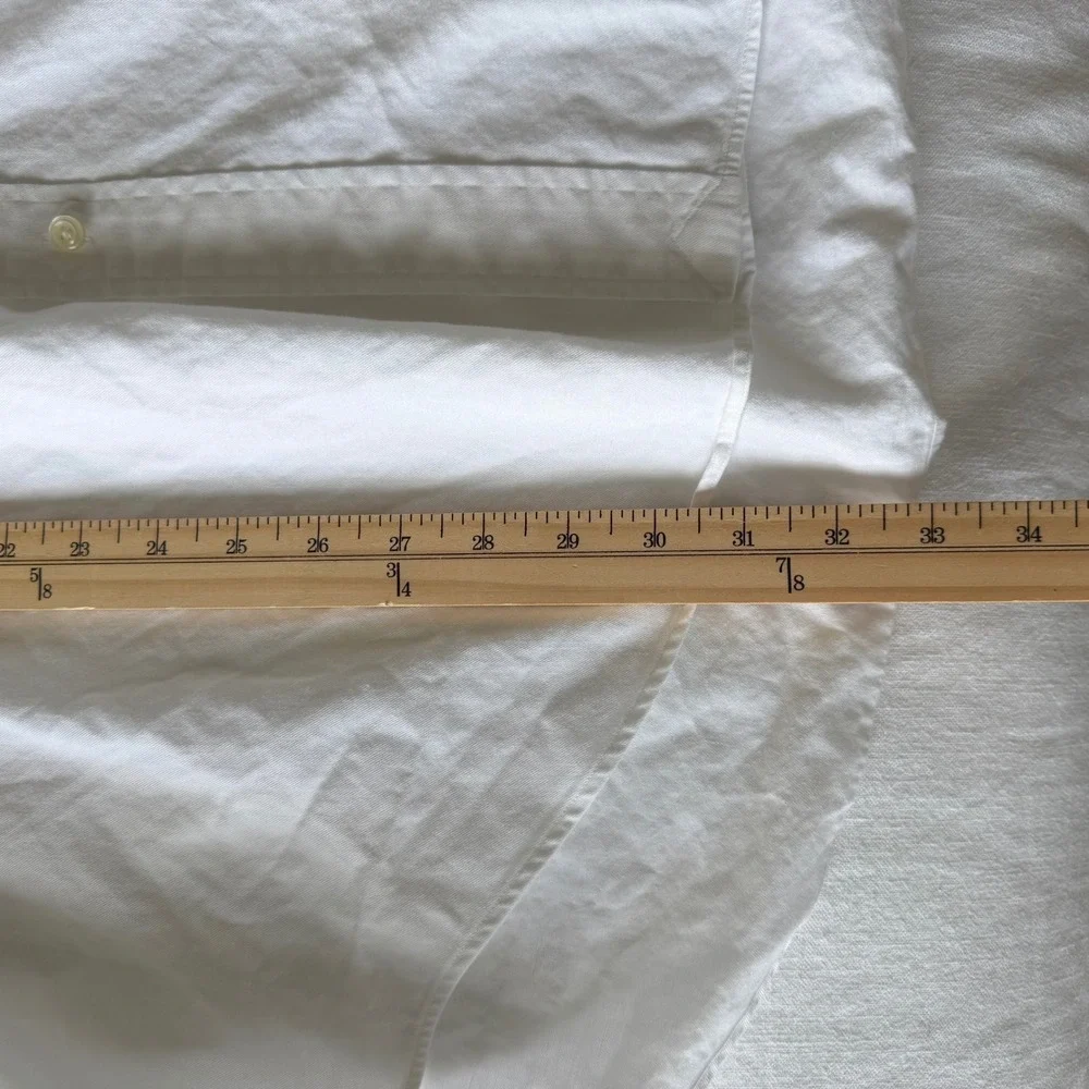 90's Polo Ralph Lauren Blaire Large White Cotton‎ Button Down Shirt Long Sleeve